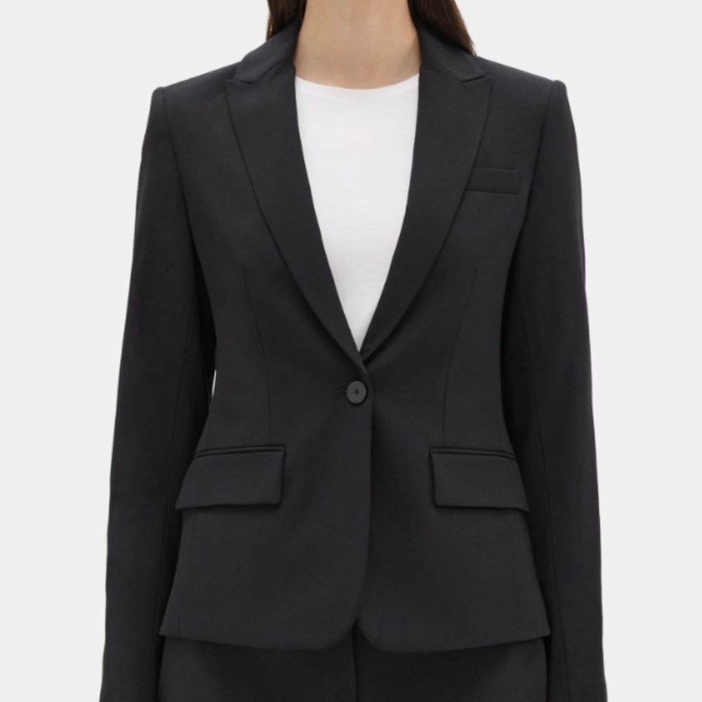 Theory Goodwool Blazer and Skirt (Size 00)